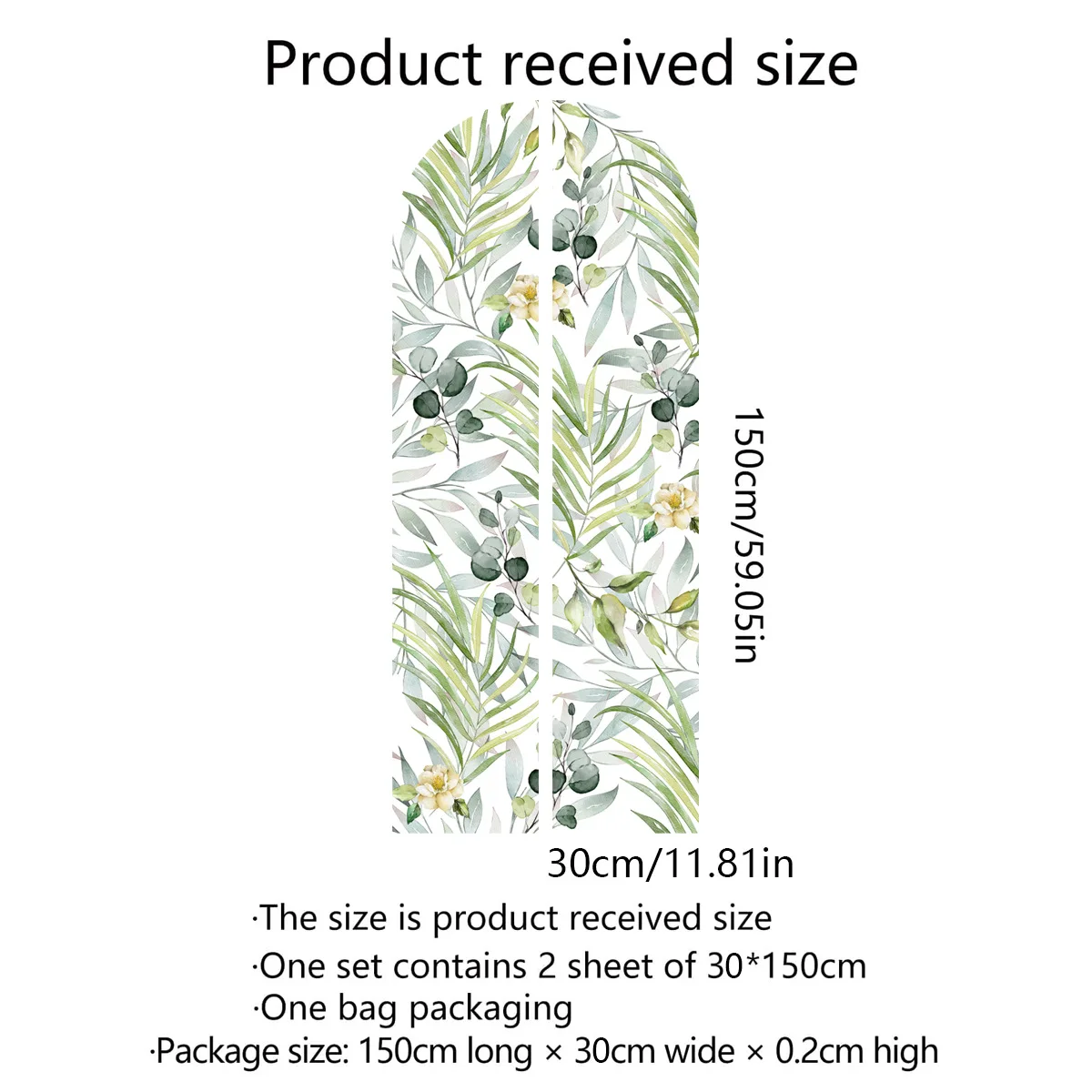 Зеленые растения Богемские арки настенные наклейки декор для детской комнаты