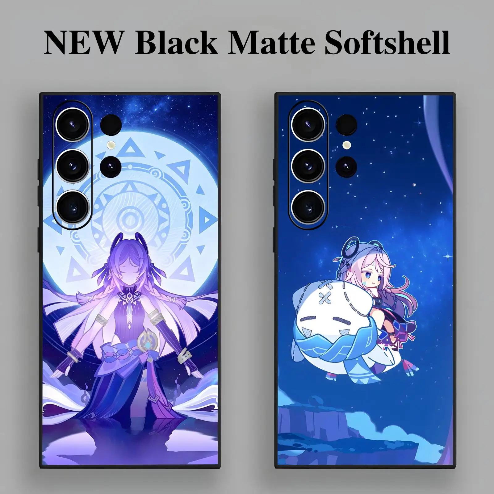 Фото Чехол для телефона Genshin Impact Citlali для Samsung S26 S25 S24 S23 S22 S21 S20 Ultra Note20, мягкий черный противоударный чехол №1