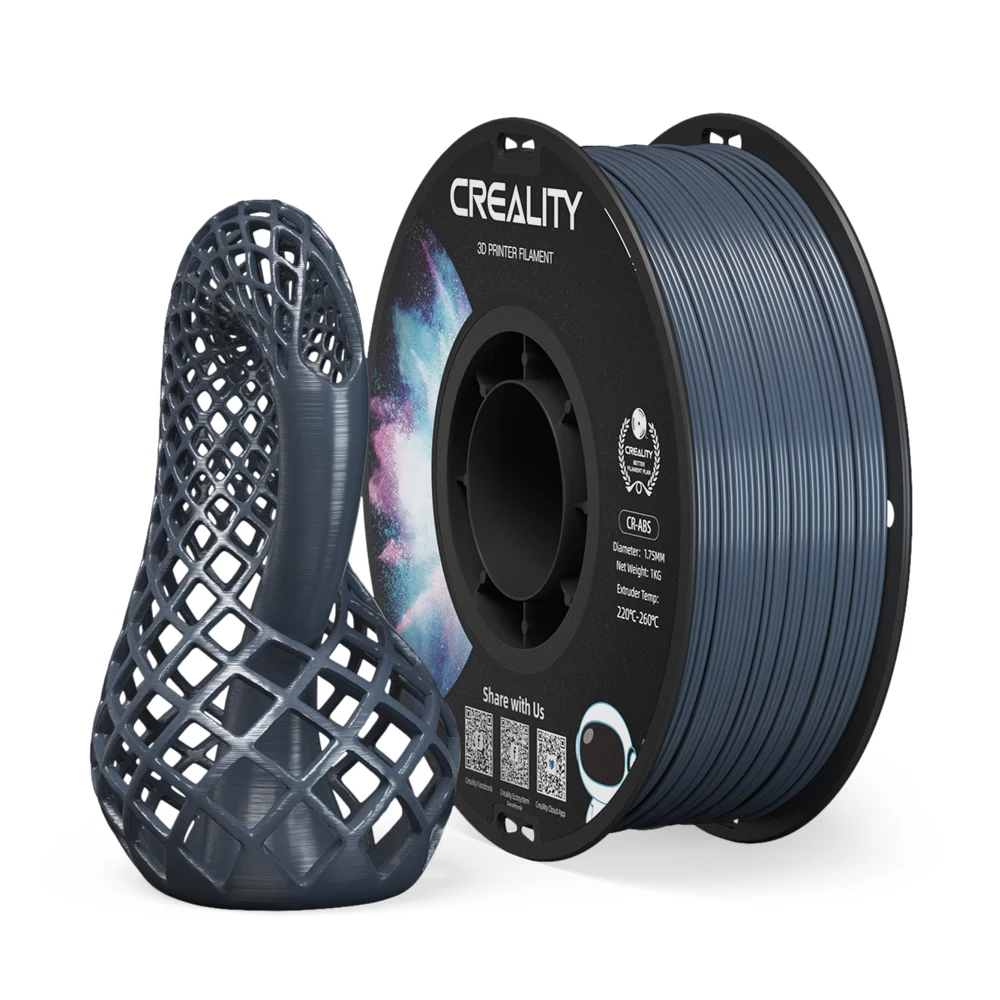 Фото Филамент для 3D-принтера CREALITY CR-ABS: превосходная устойчивость, высокая прочность, без запаха, нетоксичный, стабильный материал для печати №1