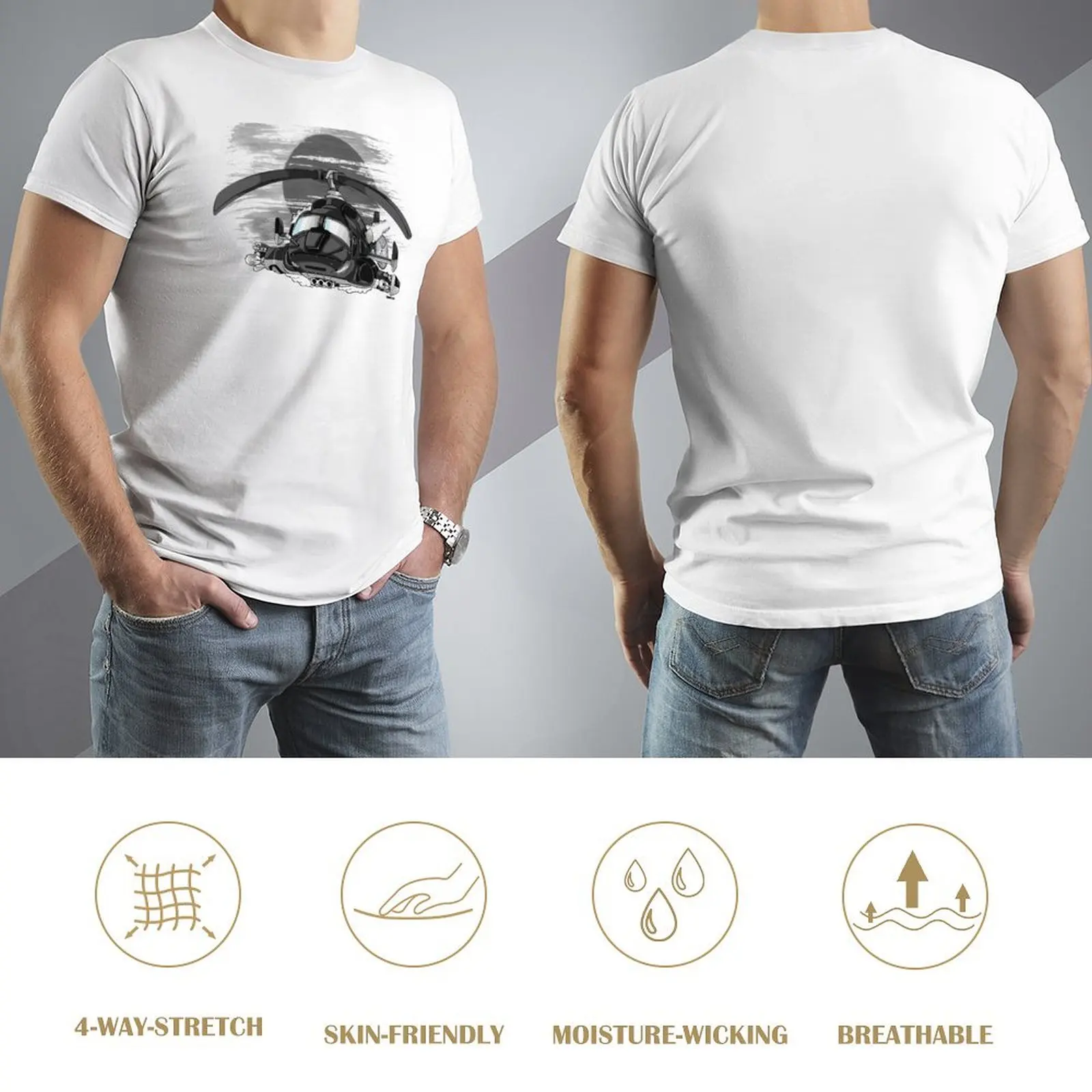 Футболка Airwolf TV Series Bell 222 Helicopter Digirods Cartoon Art футболка большого размера эстетичная