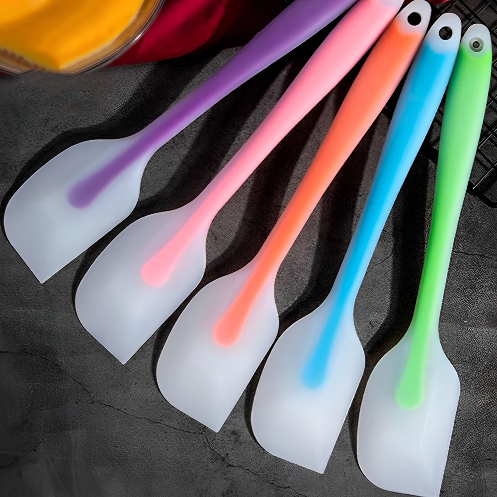 

21cm Silicone Baking Pastry Scraper Cream Butter Cake Spatula Non-Stick Heat-Resistant Soft Kitchen Baking Utensils Kitchenware