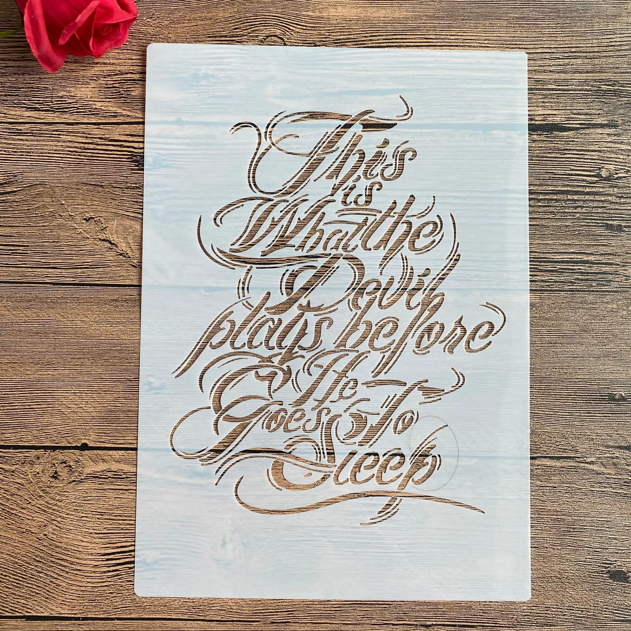 

A4 29 *21cm DIY Stencils wall Painting Scrapbook Coloring Embossing Album Decorative Paper Card Template wall letter stencils