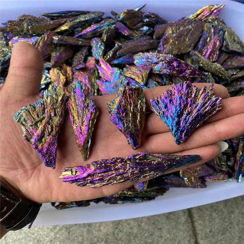 Вентилятор с крыльями Aura Kyanite 2 шт. натуральный черный турмалин необработанный