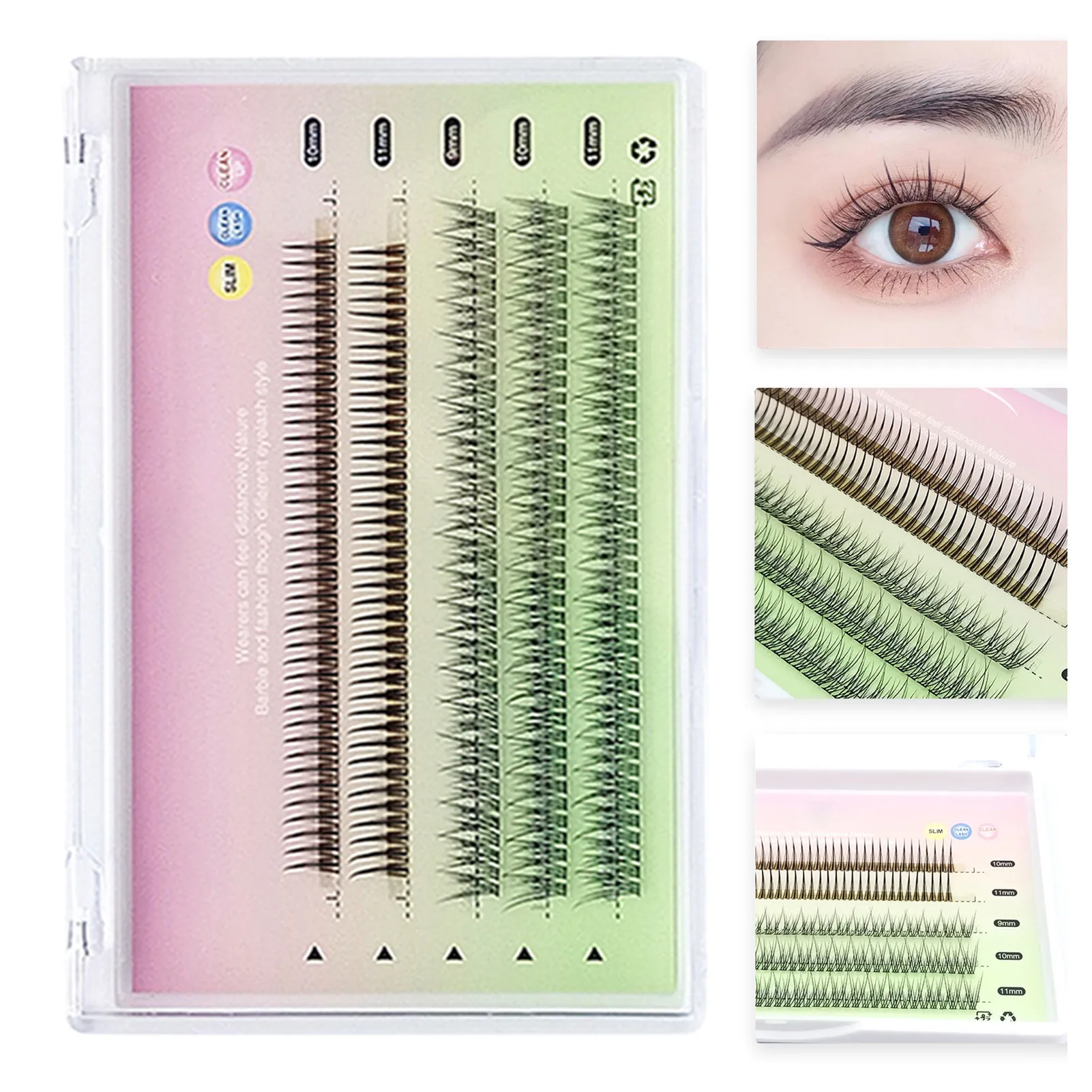 

Fake Eyelashes |Natural Eyelashes False Eyelashes Reusable False Lashes With Handmade Fake Eyelashes Pairs For Soft Long Eye