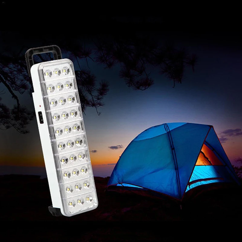 

30LED Multi-function Emergency Light Rechargeable LED Safety Lamp 2 Mode For Home Camp Outdoor
