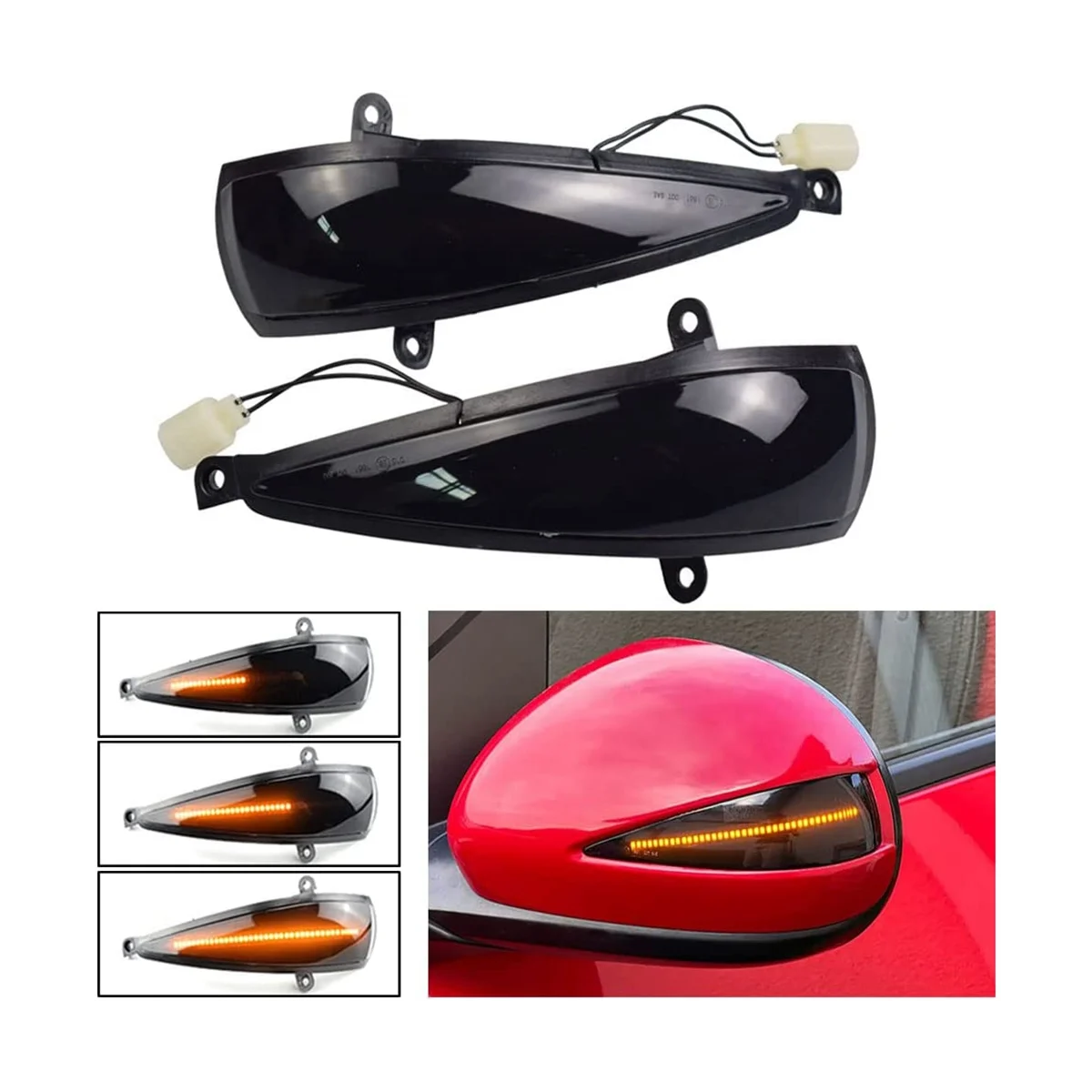 Динамическая Φ боковой зеркальный индикатор для хэтчбека MK8 Type-S Type-R FN FK 1 2