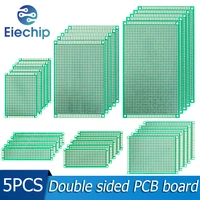 5pcslot pcb board kit 2x8 3x7 5x7 6x8cm double sided protoboard universal circuit board diy prototype board electronic kit
