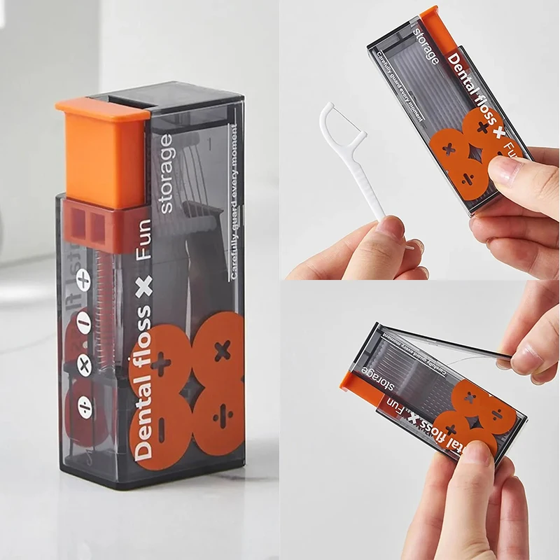 10 шт./коробка автоматическая всплывающая коробка для хранения зубной нити