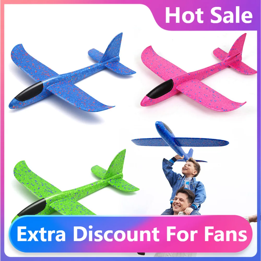 

NEW Good quality Hand Launch Throwing Glider Aircraft Inertial Foam EPP Airplane Toy Children Plane Model Outdoor Fun Toys