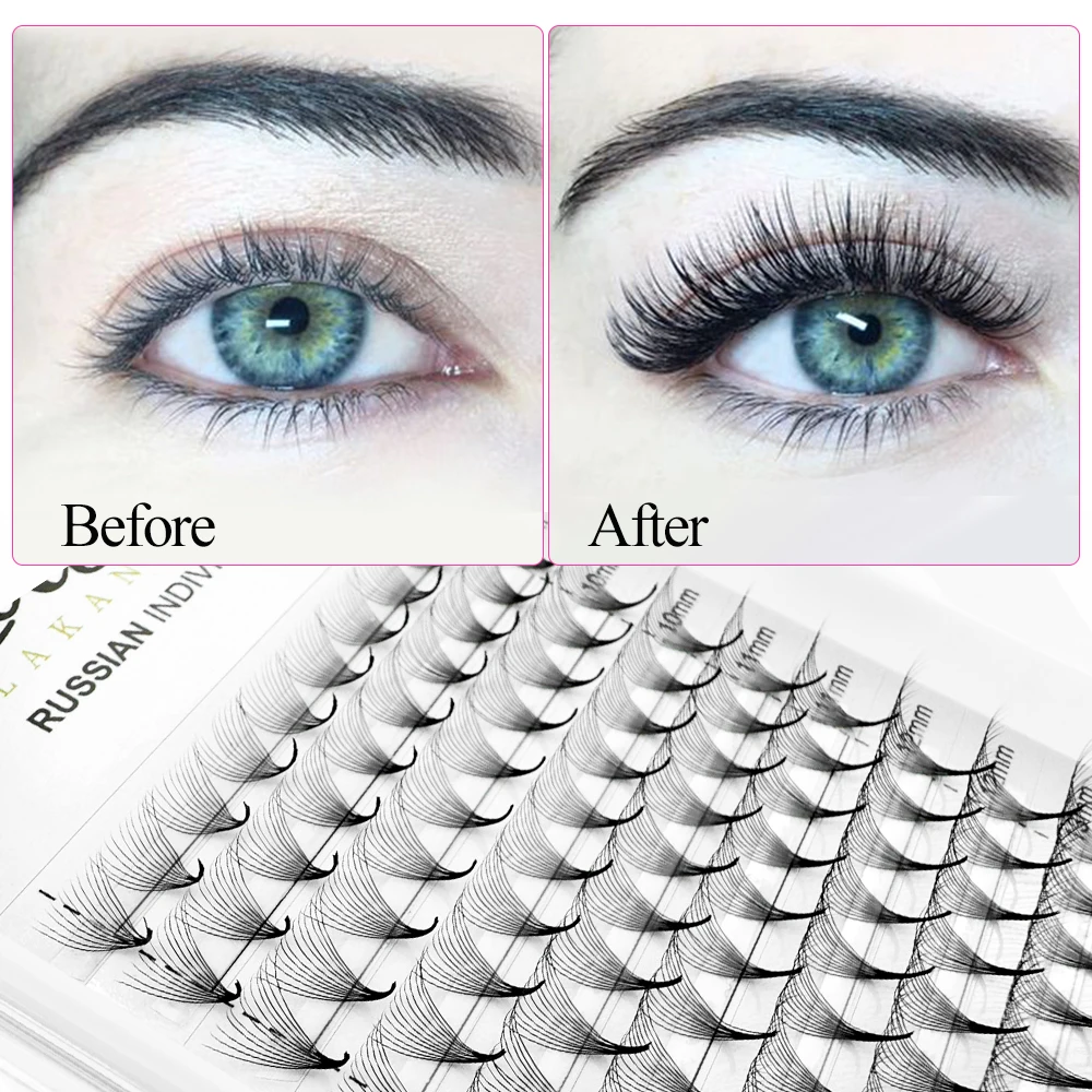 

12lines Premade Volume Fans 8D/10D/12D/14D Eyelashes Short Stem Lash Pre made Faux Mink Eyelash Extensions Supplies