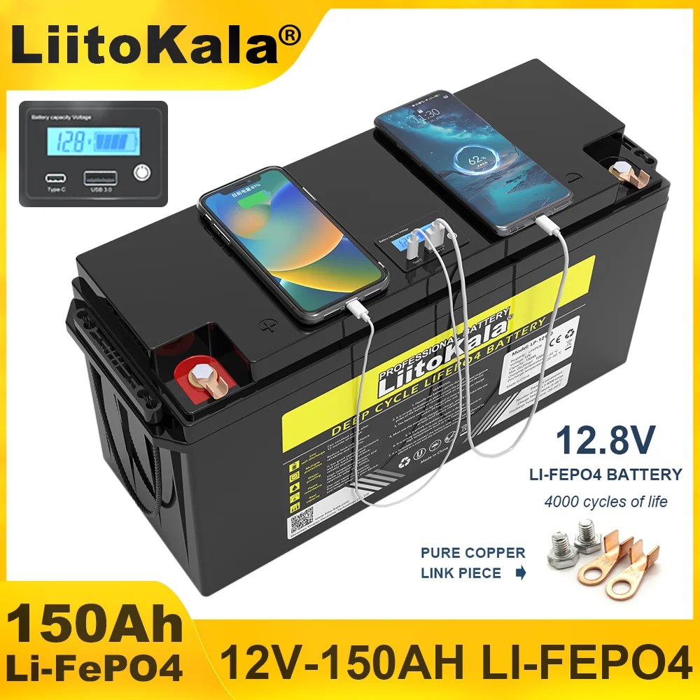 Аккумуляторная батарея LiitoKala 12 8 В 3 0 Ач