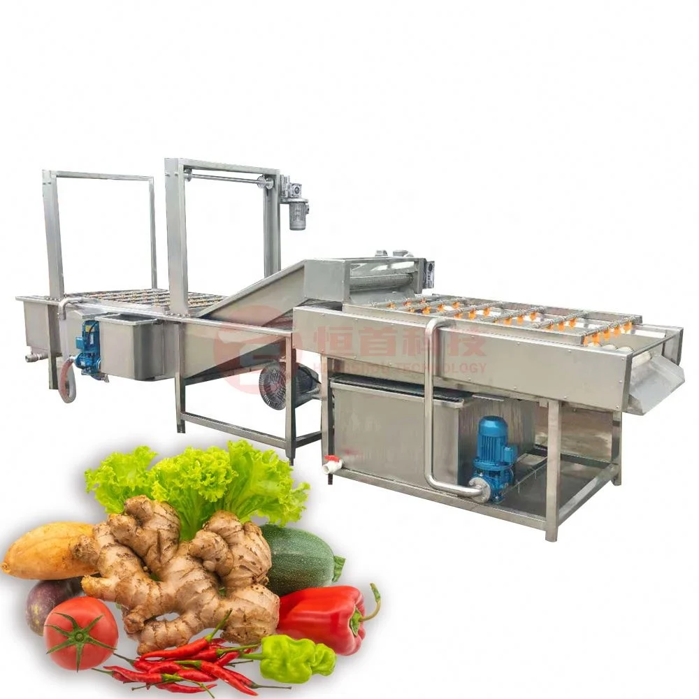 Factory Price Bubble Cleaning Machine For Vegetable Processing Line Industrial Konjac Cassava Washing Machine