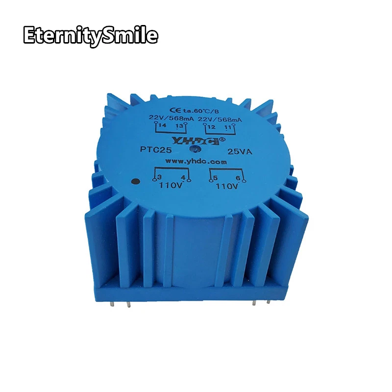 

Инкапсулированный трансформатор EternitySmile PTC25 25ВА 2х110В/115В 2х7-22В