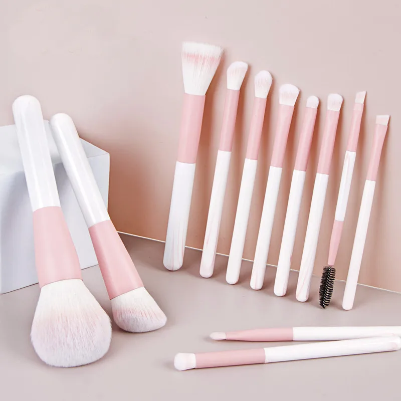 

12pcs Luxury Makeup Brushes Set Pink Powder Foundation Concealer Eyeshadow Blush Blending Brush Tools brocha de maquillaje