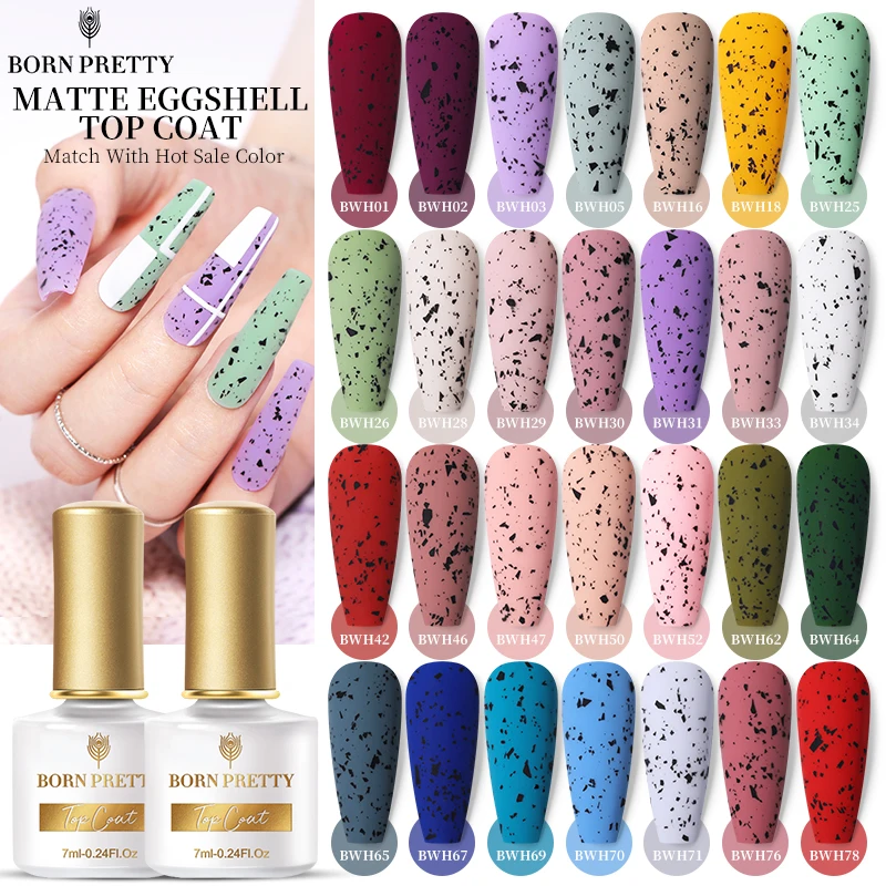 Гель-лак BORN PRETTY 7 мл матовый с яичной оболочкой удаляемый замачиванием УФ
