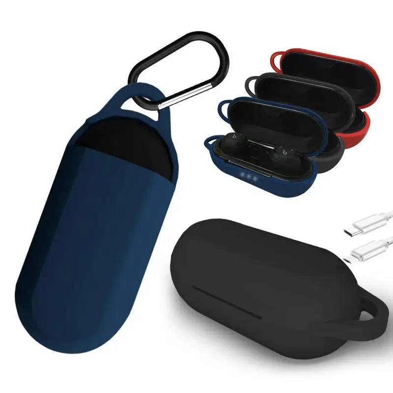 

Headset Protector Cover Shockproof Silicone Headphone Case With Hook For Anker Soundcore Liberty Neo Earbuds Accessory