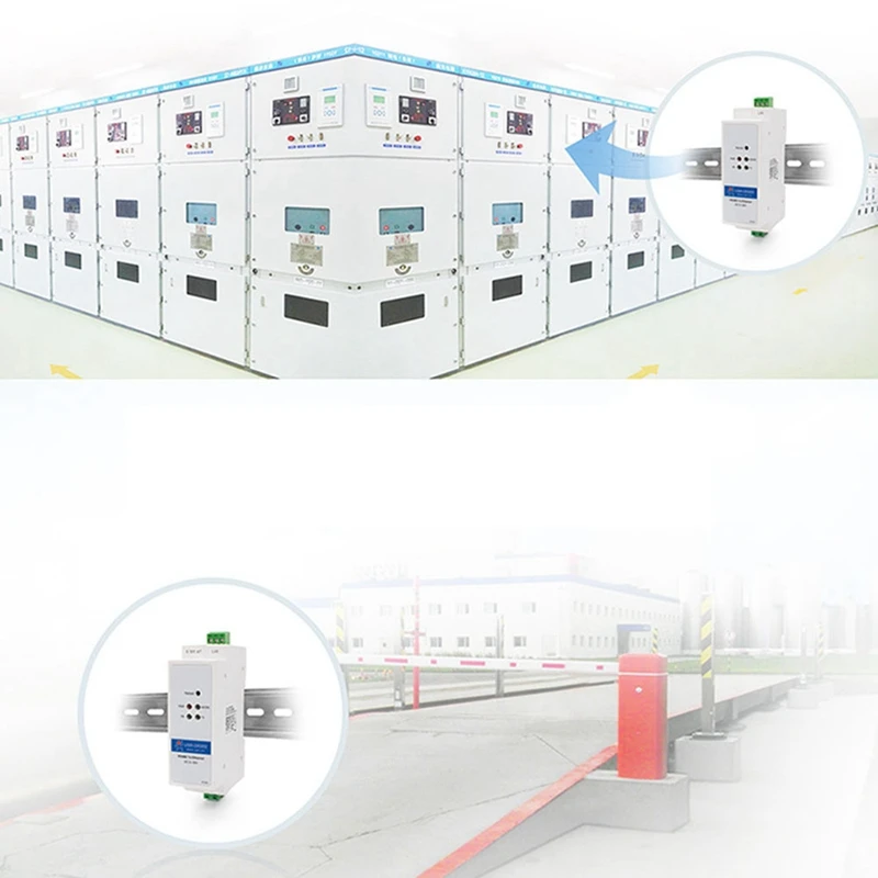 USR-DR302 Последовательный RS485 на DIN-рейку TCP IP-серверный модуль Ethernet-конвертер Modbus RTU в