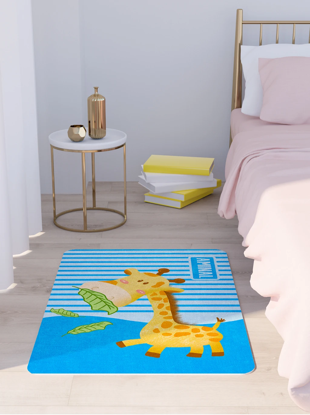 

Напольный коврик с мультяшным принтом животных, ковер для гостиной, спальни, домашний декор, декор для детской комнаты