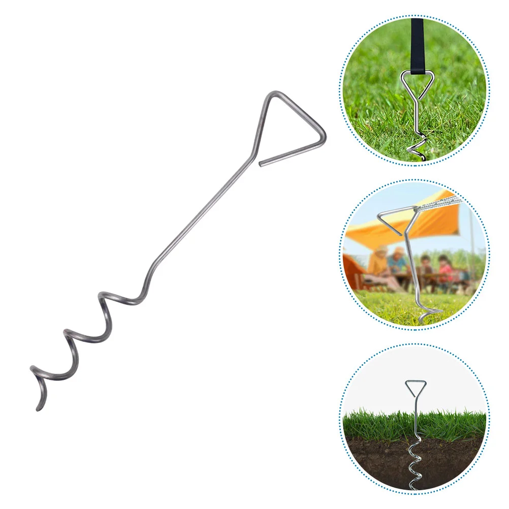 

Dog Stakes Anchor Stake Ground Staplesgarden Spiral Pet Sod Spikes Pegs Turf Landscape Yard Camping Runner Tie Duty Heavy