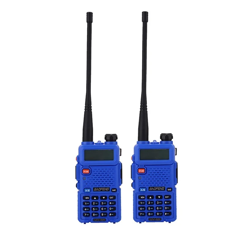 Walkie talkie UV-5R 2pcs/lot two way radio uv5r 128CH 5W VHF UHF 136-174Mhz & 400-520Mhz enlarge
