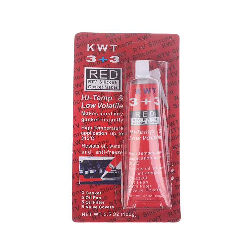 

1 Шт. Черный Высокотемпературный Силиконовый Герметик, Маслостойкий Для Автомобильных Двигателей, Прокладочный Клей RTV