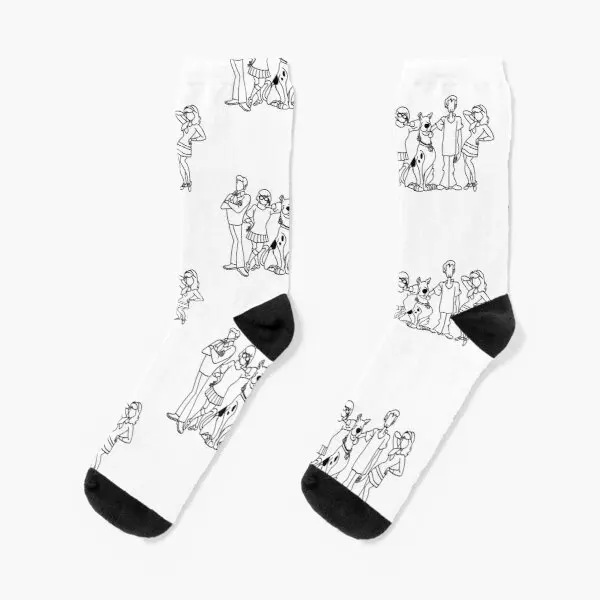 

The Mystery Gang 2 Crew Socks Funny Winter Autumn Cute Pattern Cotton Mens Breathable Best Comfortable Women Sports Unisex