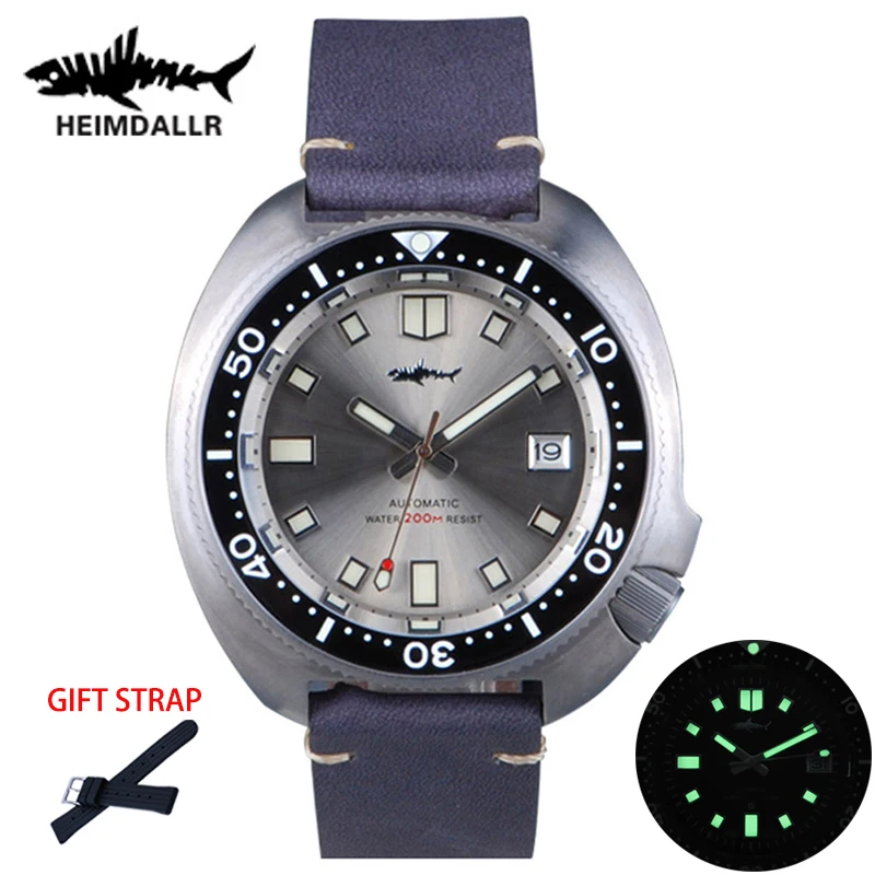 

Титановые мужские часы Heimdallr с черепахой NH35, часы с керамическим корпусом, Водонепроницаемость 200 м, автоматические механические часы для дайвинга для мужчин