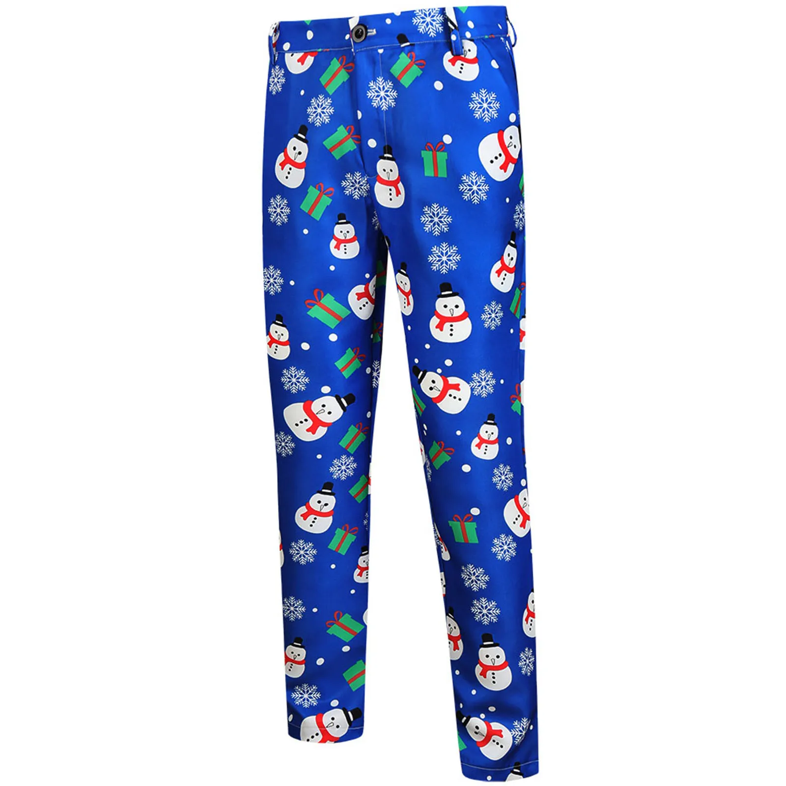 

Mens Christmas Casual Fashion Printed Pants Trousers Party Suit Pants