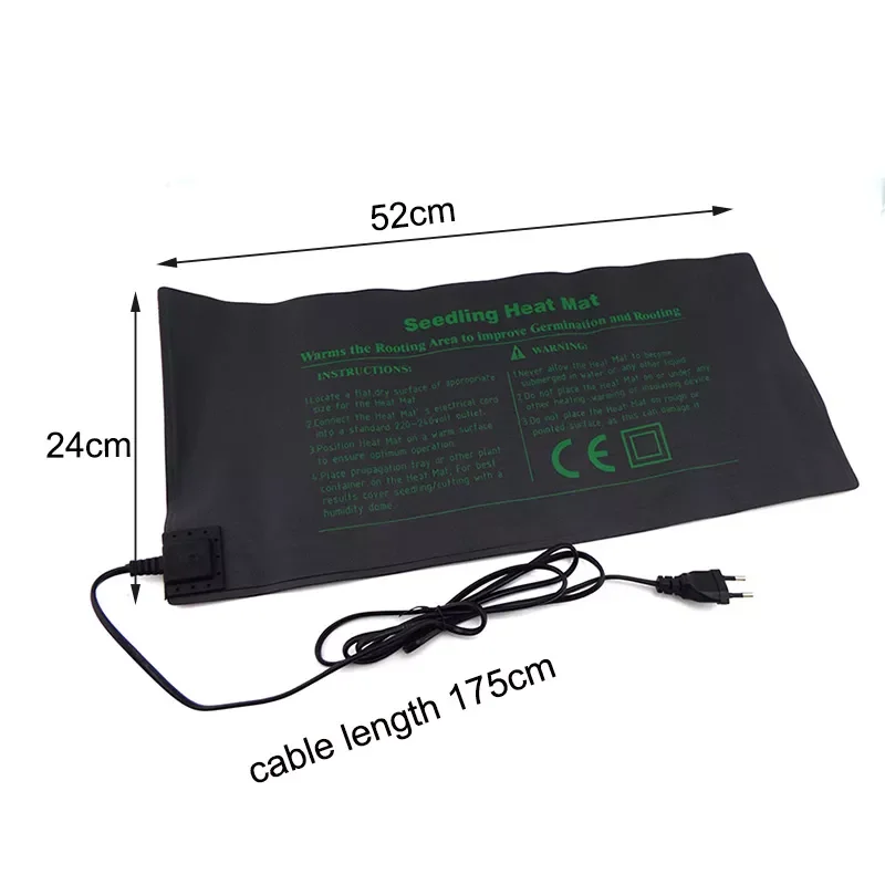 Подогреватель для рассады растений семян насадочный подлежащий водонепроницаемости стартовая плитка ростения клонирования прорастания 110V/220V садовые принадлежности.