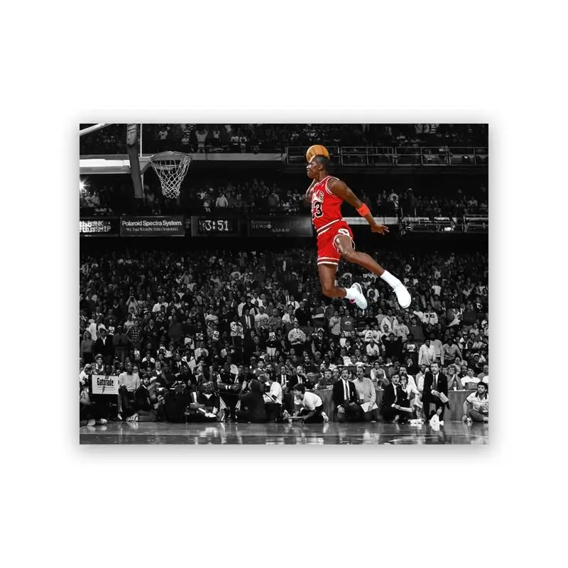 

Баскетбольный плакат Blue Hour MJ J-Jordan Slam Dunk