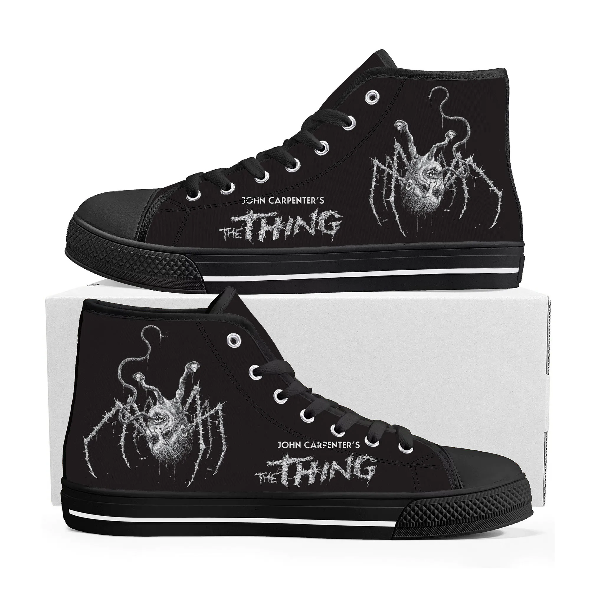 

The Thing High Top Sneakers Mens Womens Teenager High Quality John Carpenter Canvas Sneaker couple Shoe Casual Custom Made Shoes