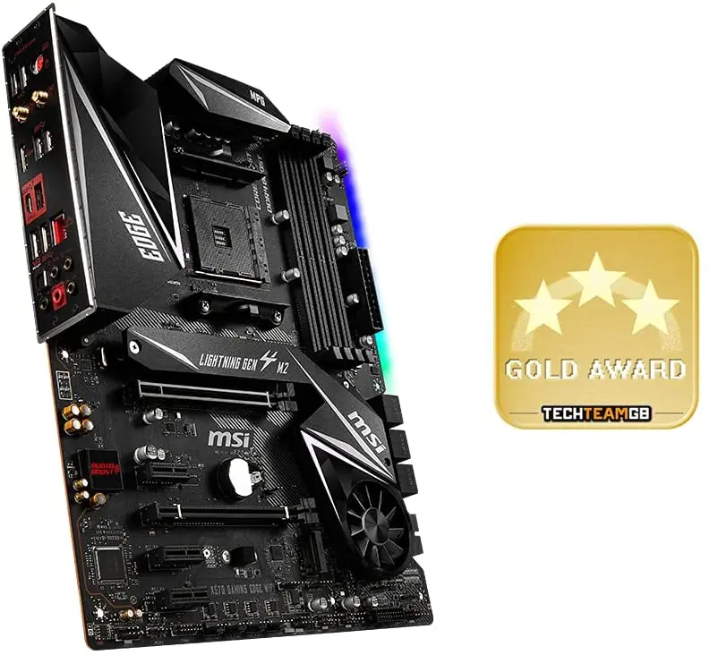 MSI MPG X570 GAMING EDGE WIFI Материнская плата по стандарту ATX AM4 DDR4 LAN и 802.11AC USB 3 2 Gen2 Type-C M.2 RGB HDMI