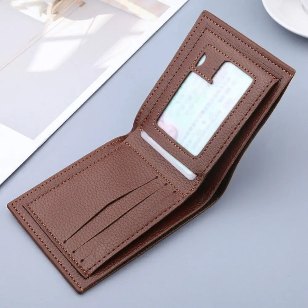 

Travel Bank card ID Card Holder Coins Purse Credit Card Leather Money Case Foldable Wallet Men Wallet Slim Billfold