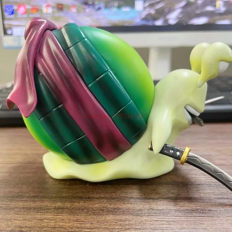 Аниме One Piece Den Mushi Zoro фигурка 11-12 см телефон улитка червь ПВХ коллекционная игрушка