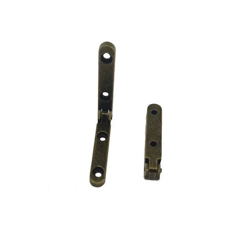 

10Pcs Built-in Gift Box Hinge Alloy Hinge Wooden box Link Small Hinge Fixed Angle Support Chain 30*6mm