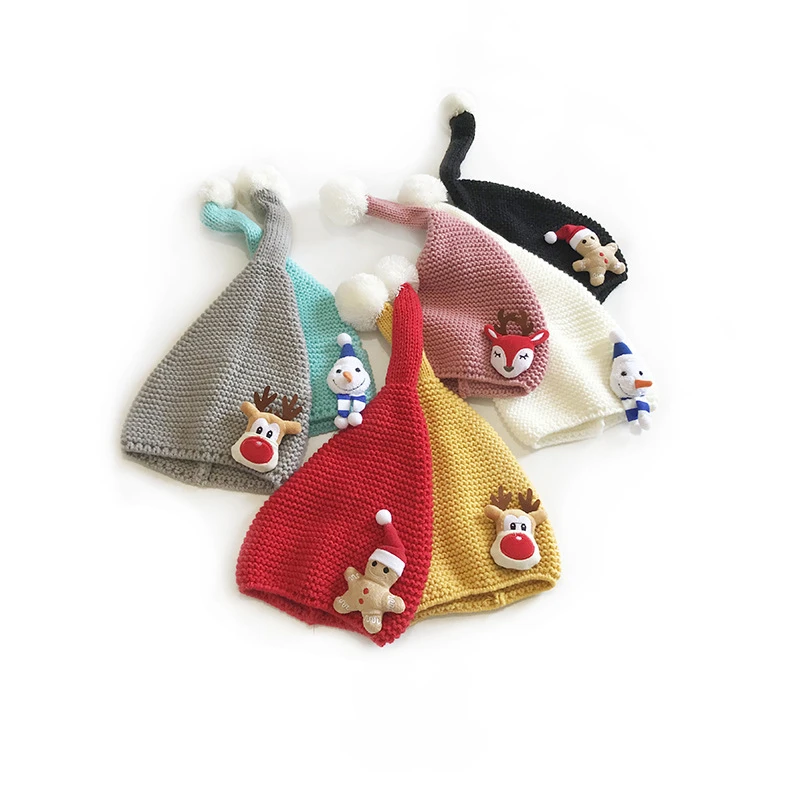 

Christmas Baby Hat Winter Kids Beanie Hats Cute Cartoon Knit Baby Girl Boy Cap Infant Toddler Bonnet Kids Cap For Children