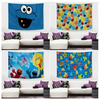 sesame street chart tapestry wall hanging decoration household art home decor