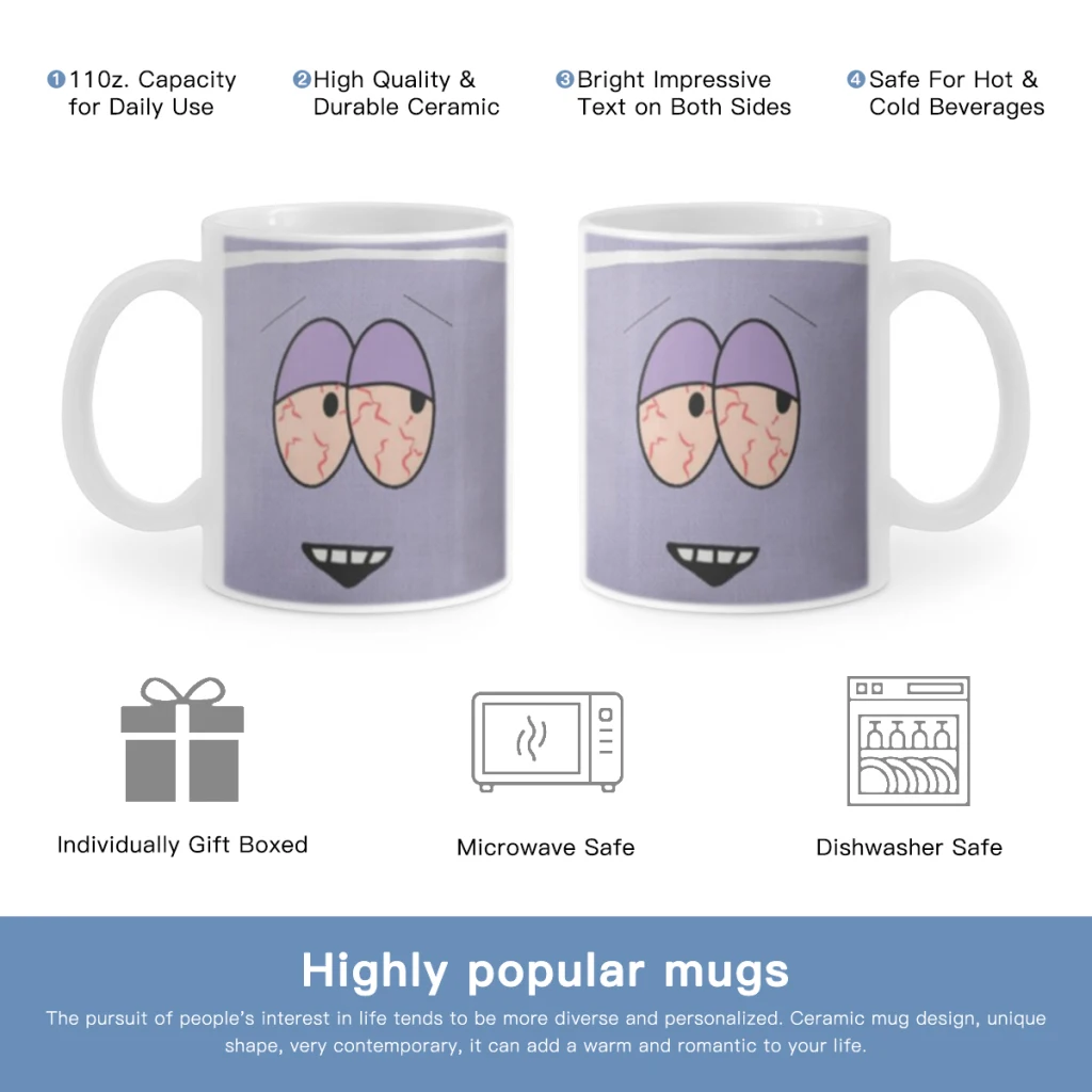 Высоко открытая керамическая чашка South-Park Towerlie бесплатная доставка для кофе