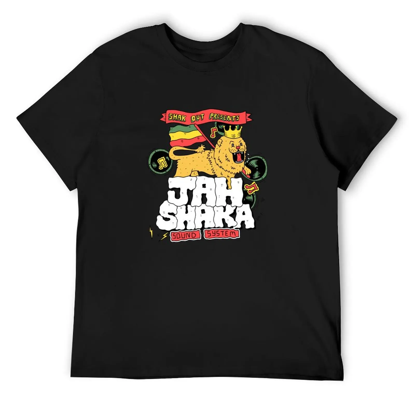Футболка Jah Shaka Sound System для любителей спорта большая футболка с рисунком уличная