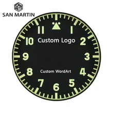 Часы на заказ с логотипом San Martin свадебные часы по