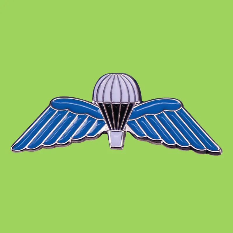 

WW2 British Army Parachute Wing Badge Clothes Lapel Pins Bags Jeans Tie Collar Pins Cool Man Badge Jewelry Gift