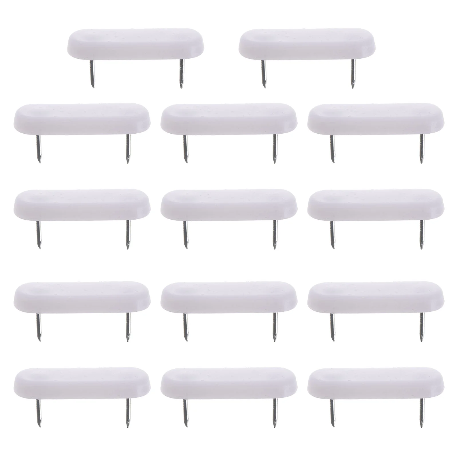 

100Pcs Plastic Head Double Nails Professional Useful Chair Leg Glide Nails Furniture Leg Pads Furniture Feet Pads