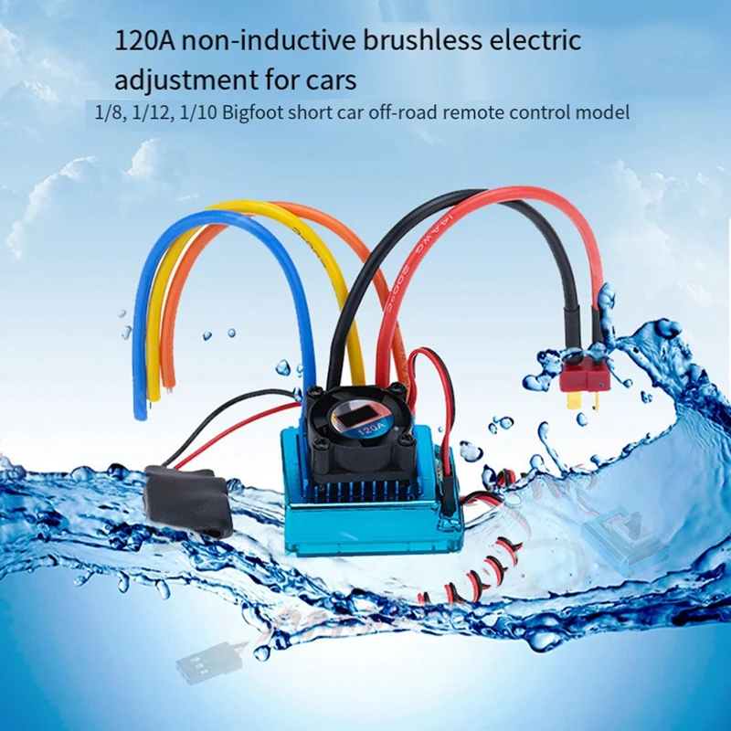 RC Racing ESC 120A Датчик Большой регулятор скорости тока Автомобильные аксессуары для