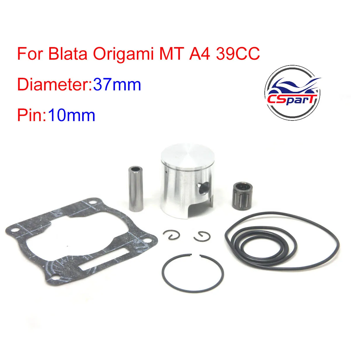 

MTA4 37 мм 10 мм для 39CC B1 Blata реплика комплект поршневых колец карманный велосипед с воздушным водяным охлаждением гоночные велосипеды часть