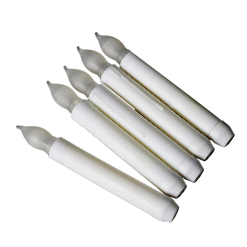 

12 Pcs LED Taper Candle Lights, Flameless Battery Operated Window Candles For Christmas Wedding Birthday Party Gifts