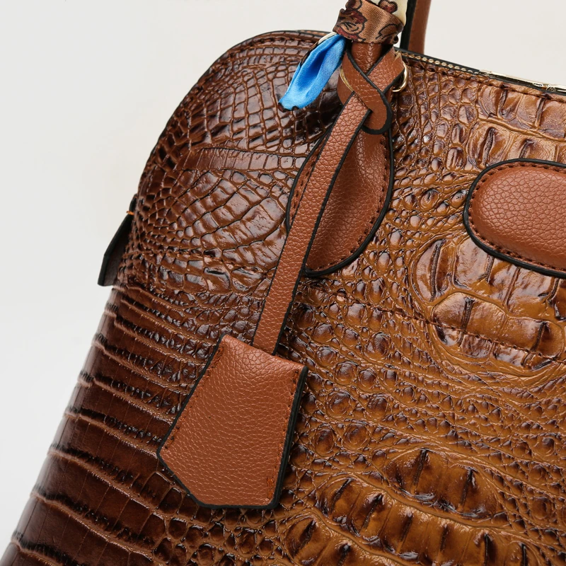 3piece/set Fashion Designer Serpentine Leather Women's Handbags Casual Ladies Tote Female Bucket Women Shoulder Crossbody Bag