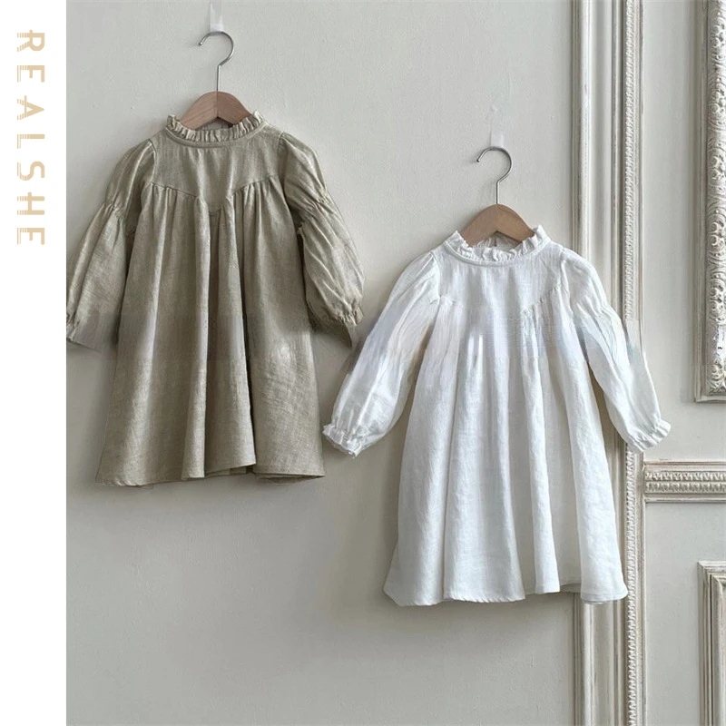 

Autumn Korean Mother-daughter Dress Girl Korean Peter Pan Collar Solid Parent-child Dress Mommy and Daughter Matching Clothes