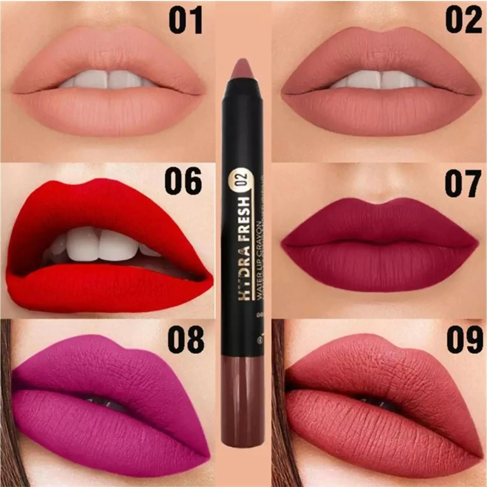

19 Colors Nude Lip Stick Matte Lipstick Bulk Wholesale Waterproof Pink Brown Korean Makeup Lipstick Crayon Pigments Lip Pencil