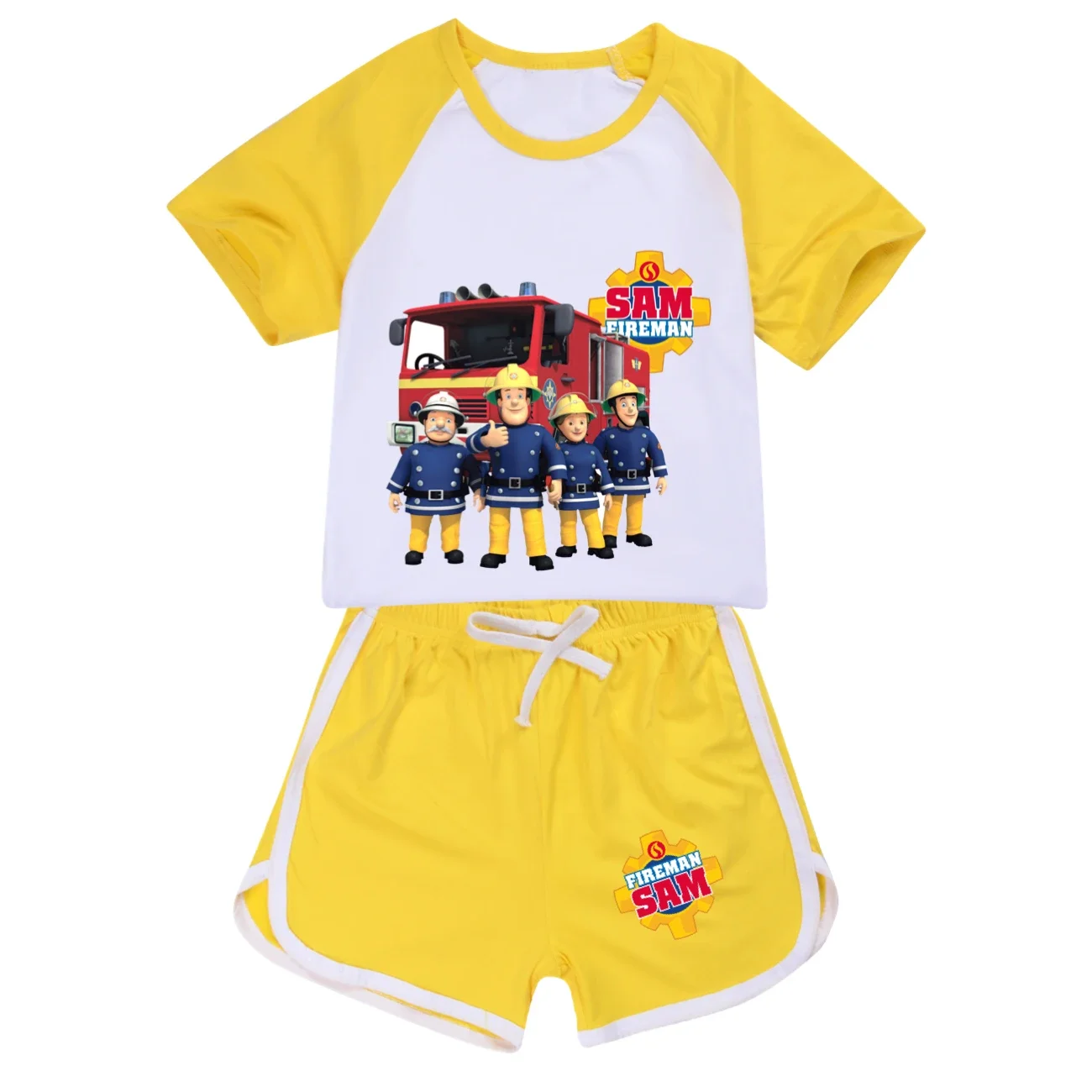 2 шт. комплект одежды для мальчиков и девочек футболка с коротким рукавом шорты