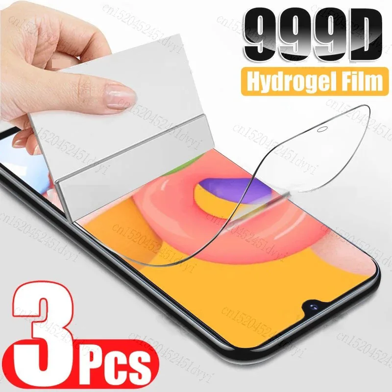 

3PCS Clear Hydrogel Film for Vivo T1 6.44" 6.58" T1 5G T1X 4G 5G T2X Screen Protector Protective Film Not Glass
